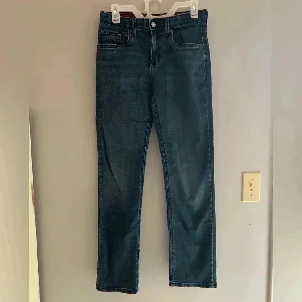 Boy’s Levi’s Dark Wash 514 Straight Leg Regular Adjustable Jeans Size 16